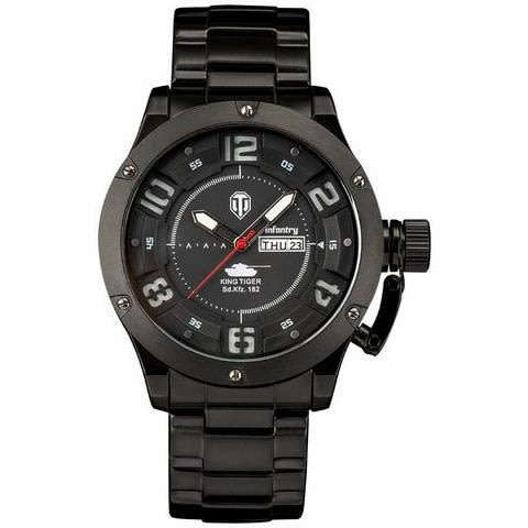 Retail: R3,999.00 INFANTRY MILITARY CO. Men's KINGTIGER WORLD OF TANKS 48MM WATCH NEW