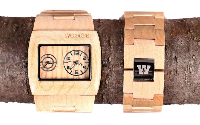 Retail: R2,499.00 WOODEE ® Men's 44mm Adirondack Maple Watch BRAND NEW