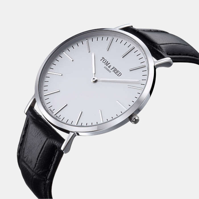TOM & FRED London Men's GREENWICH LIMITED EDITION Swiss Slimline British Watch **Brand new**