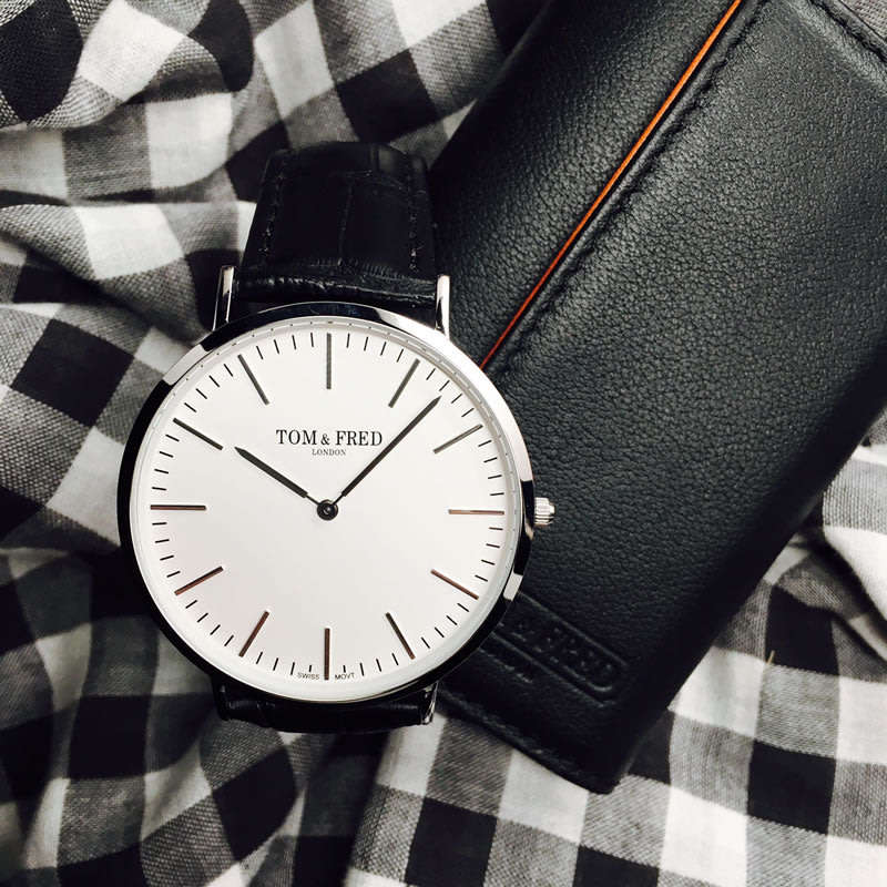 TOM & FRED London Men's GREENWICH LIMITED EDITION Swiss Slimline British Watch **Brand new**