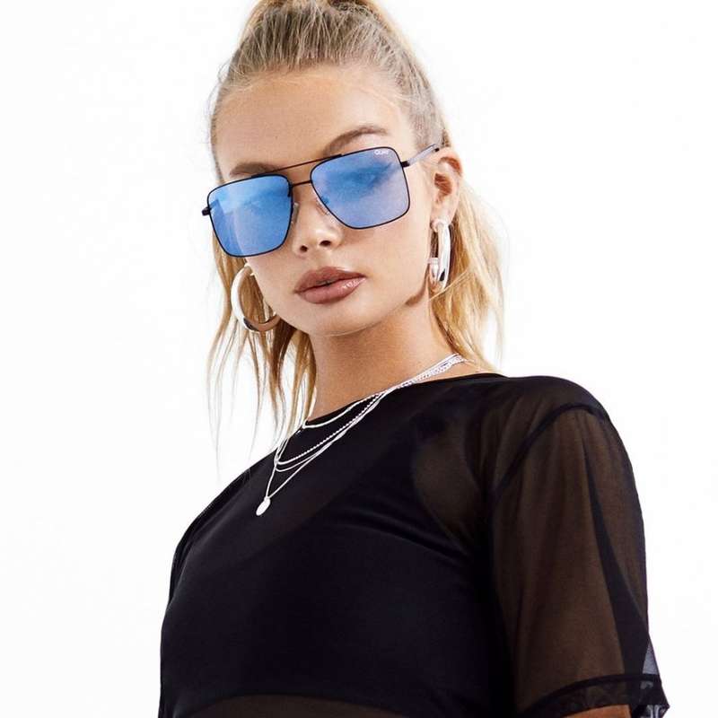must see!! QUAY Unisex OVERSIZED AIR CONTROL AVIATOR Sunglasses **AUTHENTIC BRAND NEW