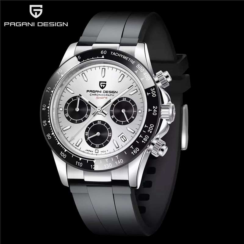 Retail: R4,900.00 PAGANI DESIGN Daytona Chronograph Men`s 100M Waterproof Quartz Watch 40MM NEW!!