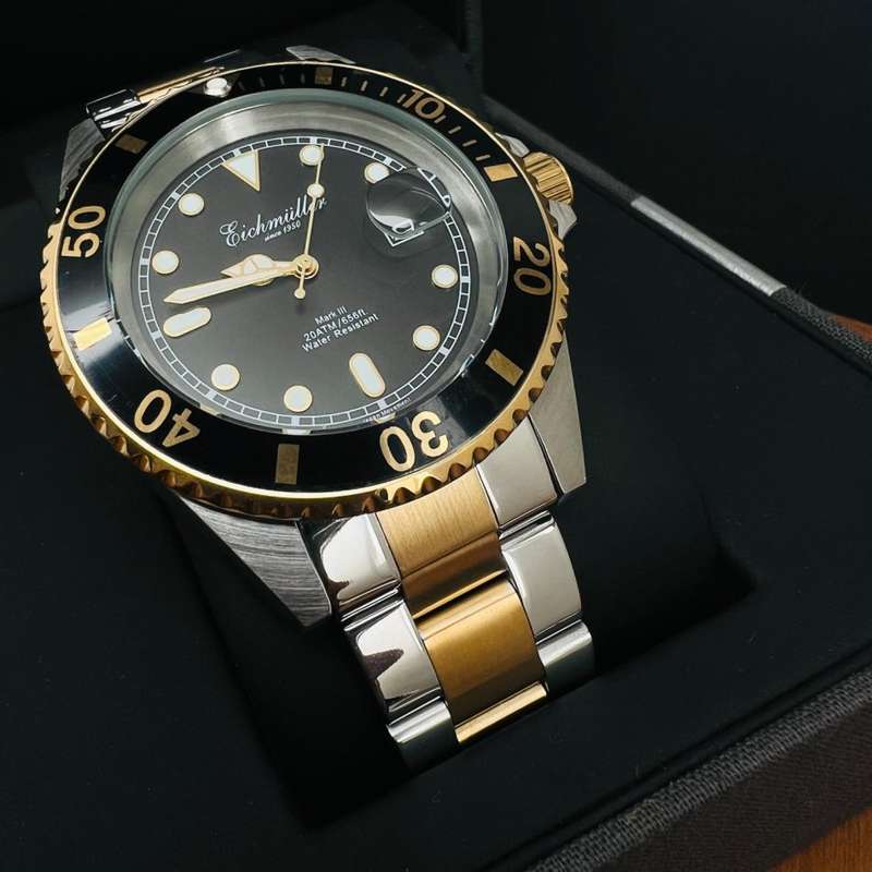 Retail: R3,999.00 EICHMULLER GERMANY Men's Mark III Diver 20ATM Watch BRAND NEW IN BOX