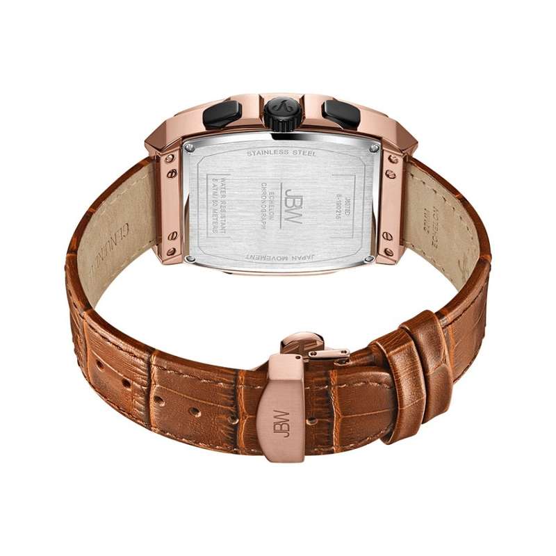 **real diamonds**  R11,999.00 JBW Men's 28x GENUINE DIAMOND /48mm 18k Rose pl. EDITION Watch NEW