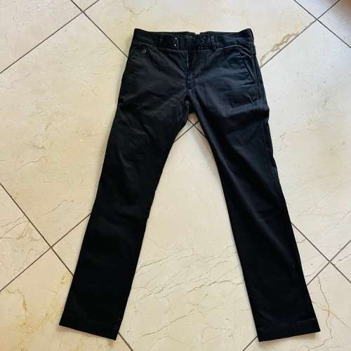 late entry! DIESEL `Chi` Slim Black Chino Pants size 29 waist 100% GENUINE NEW without tags