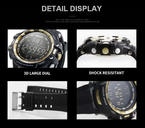 SMAEL Men SHOCK PROOF Mens Multifunction Alarm Chrono Watch