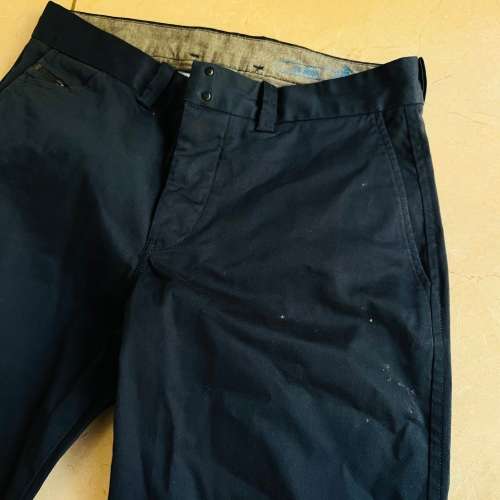 late entry! DIESEL `Chi` Slim Navy Chino Pants size 30 waist 100% good condition