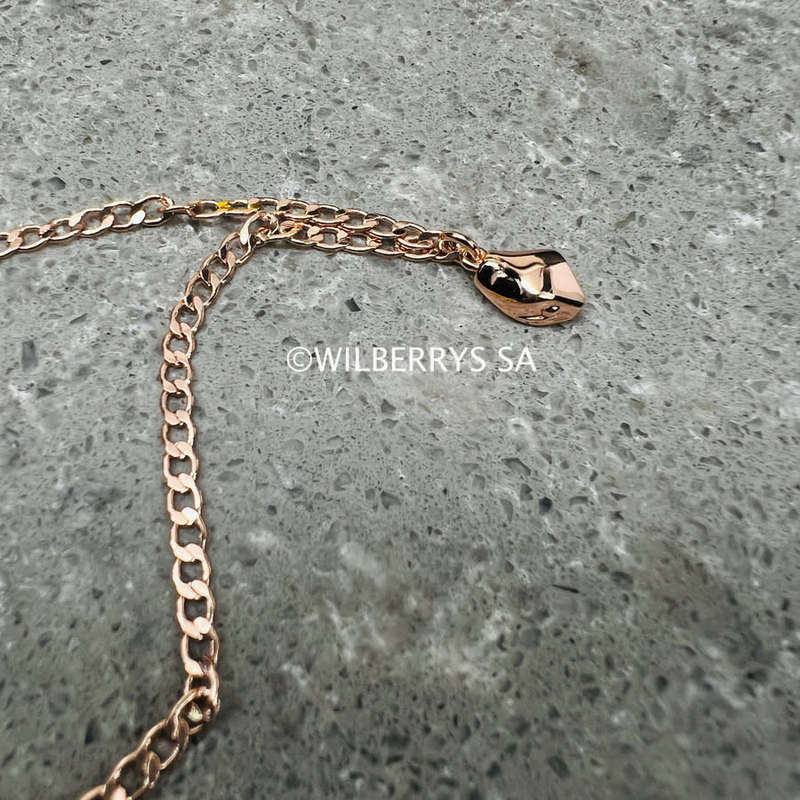 must see! Retail: R1950.00 JUST CAVALLI Rose Gold Plated, baby serpent bracelet
