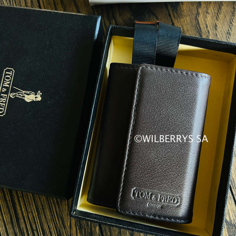 TOM and FRED London® DARK BROWN Freddy Speed Wallet Genuine British Leather Pocket Wallet