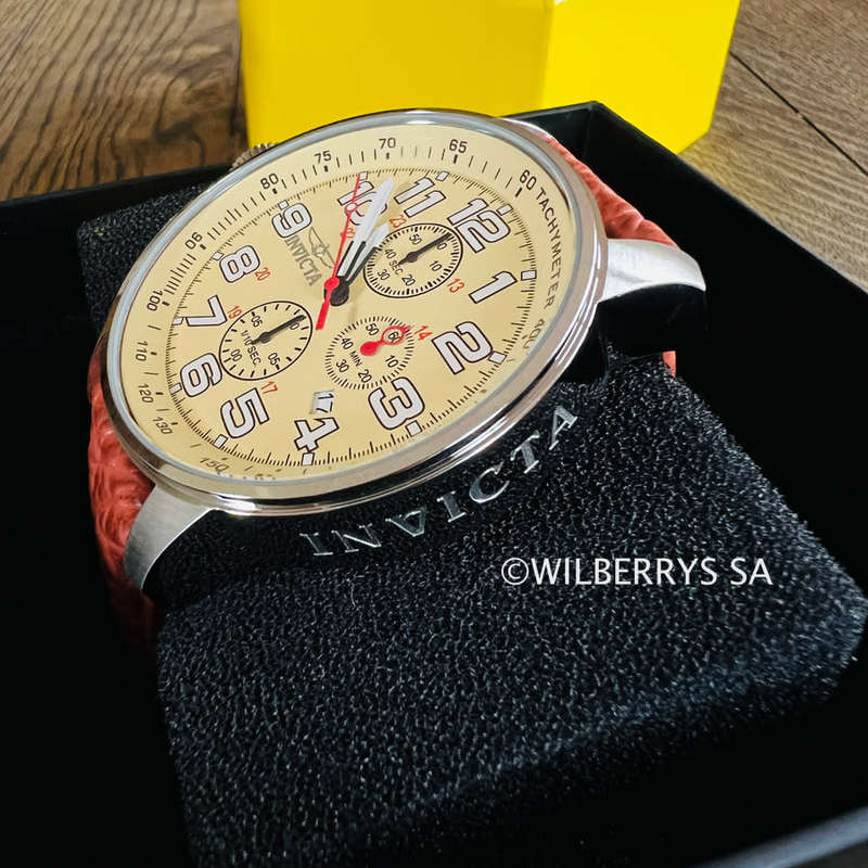 Men s Watches look Invicta Mens Russian Lefty brown cream Aviator Chronograph Watch was listed for 0.00 on 21 Jan at 20 46 by powerseller2003 in Johannesburg ID 605194706