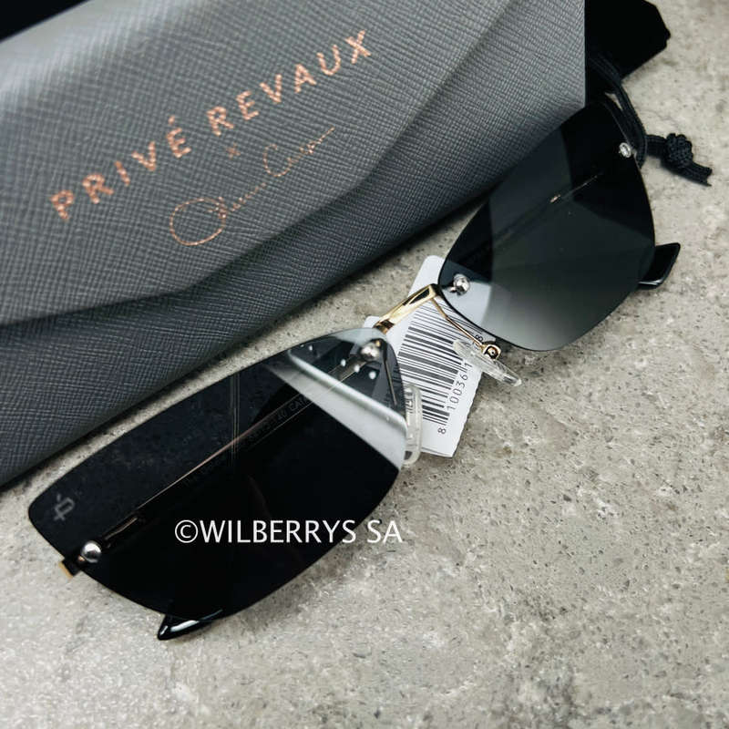 must see!! PRIVE REVAUX GOLDIE x Olivia Culpo Champagne Gold Sunglasses 100% genuine