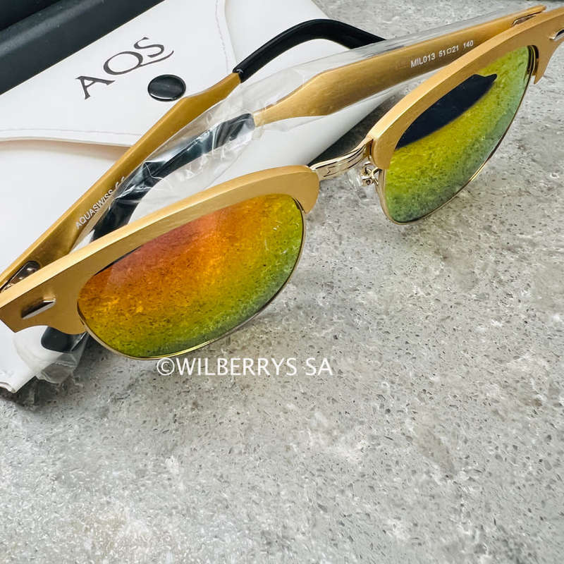hot!! rrp R3999.00 AQUASWISS Men`s Luxury Milo Wayfarer MIRROR Sunglasses **100% AUTHENTIC, NEW!!