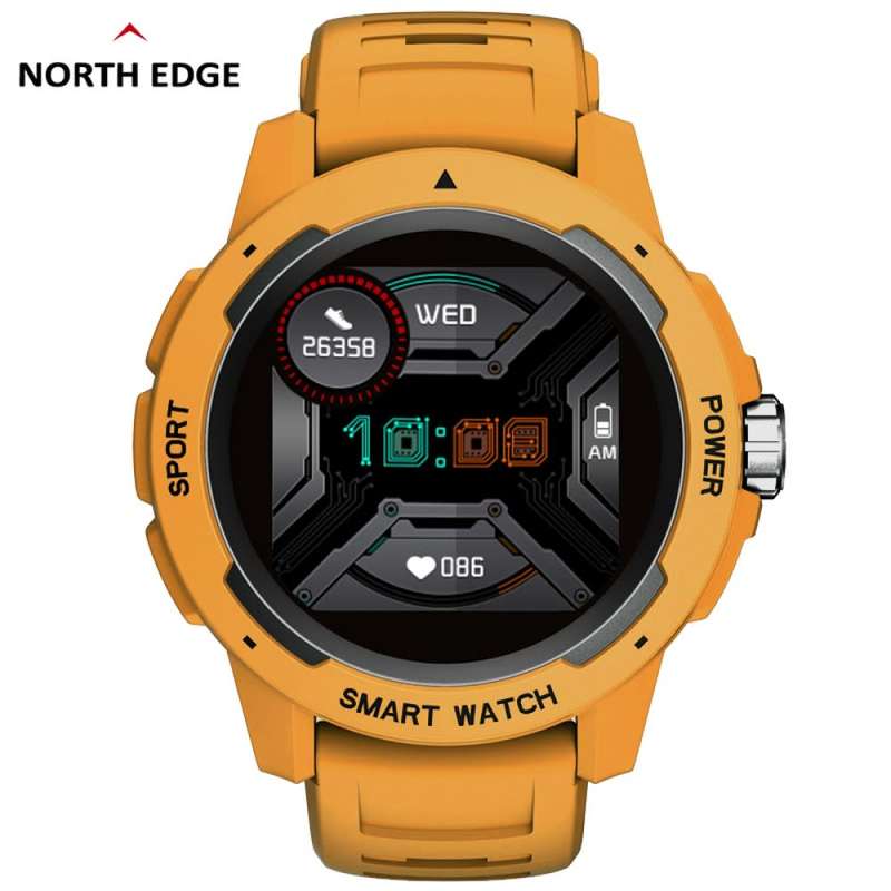 R2,500.00 NORTH EDGE SMART WATCH +charger, box, Bluetooth Calling, BP, Sports NEW IN BOX MUSTARD