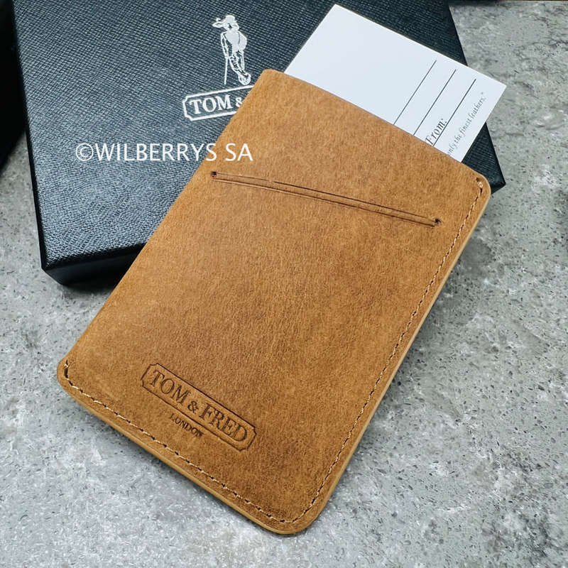 TOM and FRED London® FREDDY JUNIOR JR. Camel Genuine British Leather Pocket Wallet