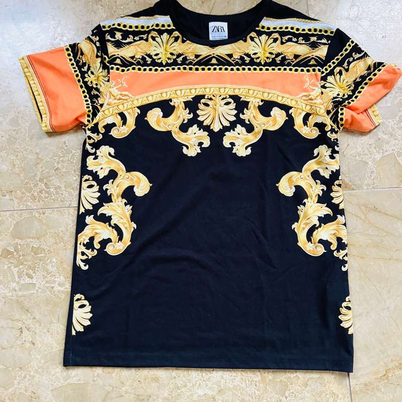 good condition ZARA `Heavenly` T-Shirt Size S - 100% GENUINE