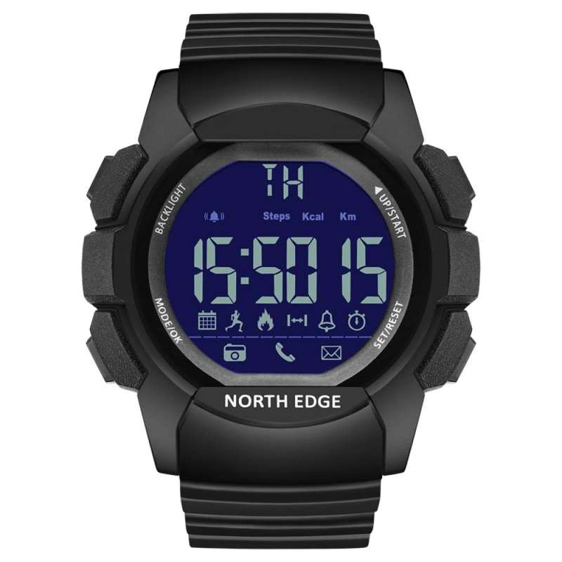 tactical watch!! NORTH EDGE mens ak bluetooth smart Tactical Dual Time Watch brand new