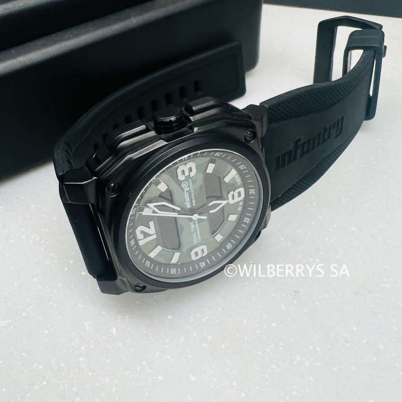 Revolution Men's Desert Eagle 316L Black Dual Time Watch