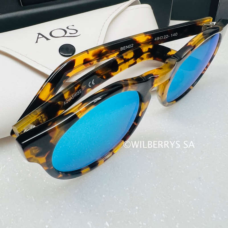 rrp R3999.00 AQUASWISS Mens Benni Acetate Round Mirror Lens Sunglasses **100% AUTHENTIC, NEW!!