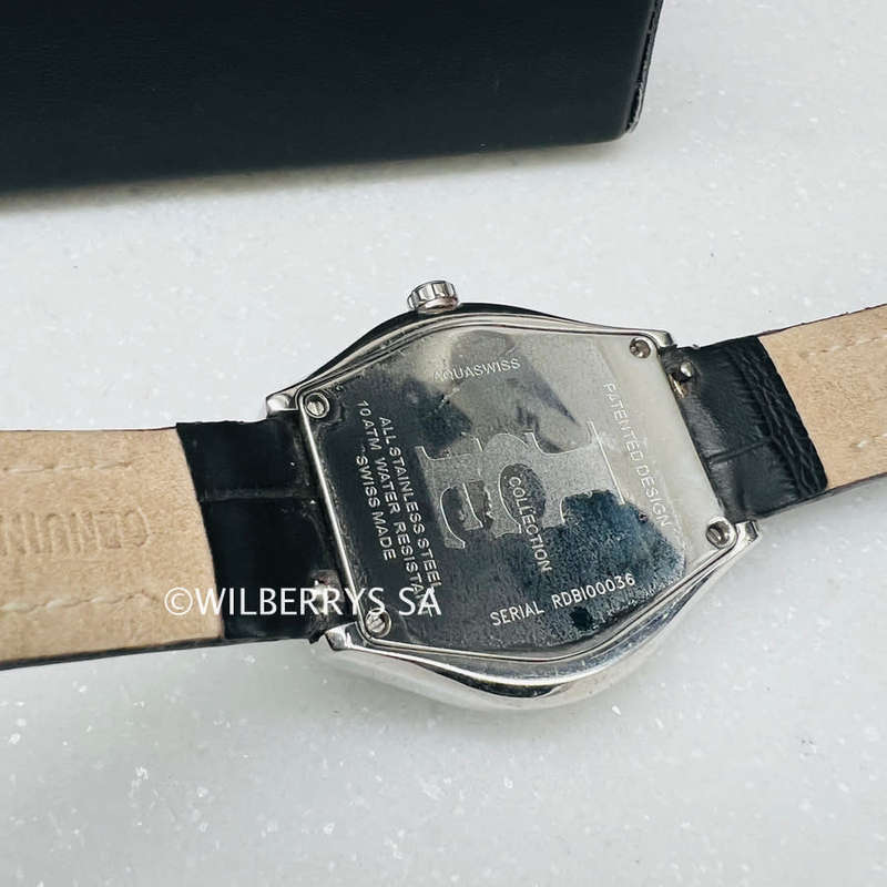 Aquaswiss Genuine Diamond 0.65ctw Ice Pyramid Glass Watch