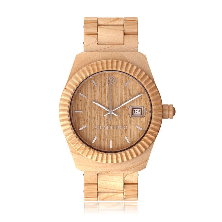 Retail: price R5,900.00 AB AETERNO Mens  Swiss movement MAPLE WOOD watch GENUINE,  NEW