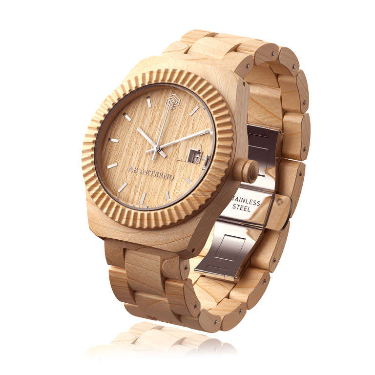 Retail: price R5,900.00 AB AETERNO Mens  Swiss movement MAPLE WOOD watch GENUINE,  NEW