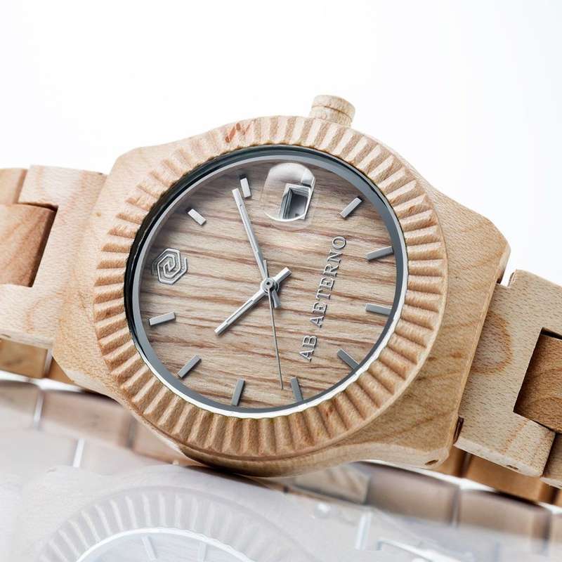 Retail: price R5,900.00 AB AETERNO Mens  Swiss movement MAPLE WOOD watch GENUINE,  NEW