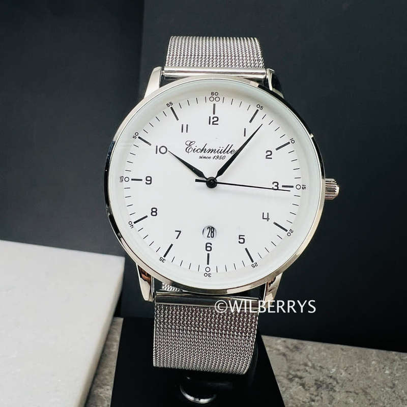 Eichmuller Germany since 1950 Traditional Eichmüller 42mm Steel Mesh Bracelet Watch