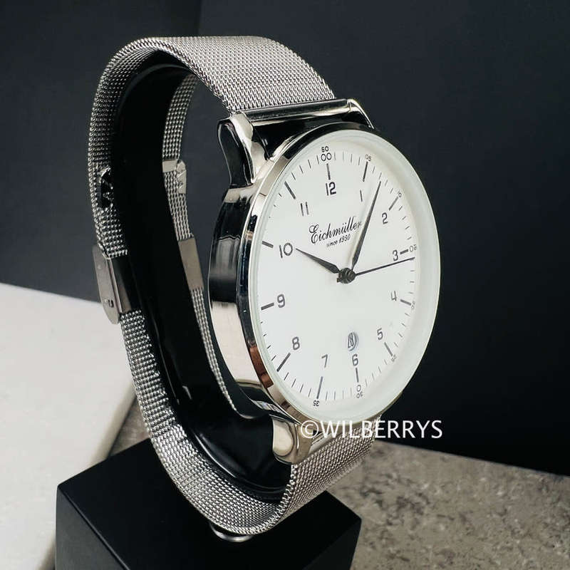 Eichmuller Germany since 1950 Traditional Eichmüller 42mm Steel Mesh Bracelet Watch