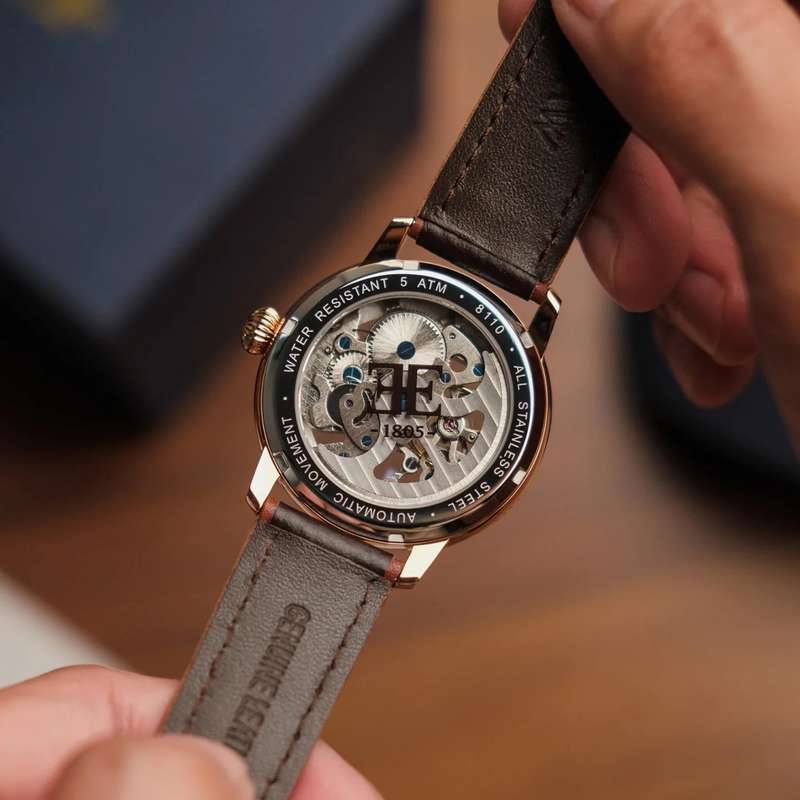 THOMAS EARNSHAW Cornwall Skeleton Automatic Roman Watch