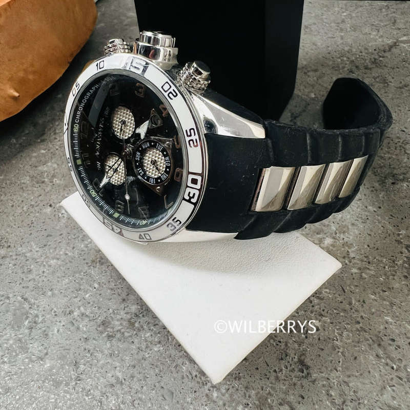 good condition Aquaswiss Men`s Aquanaut Trax Watch Silicone Strap
