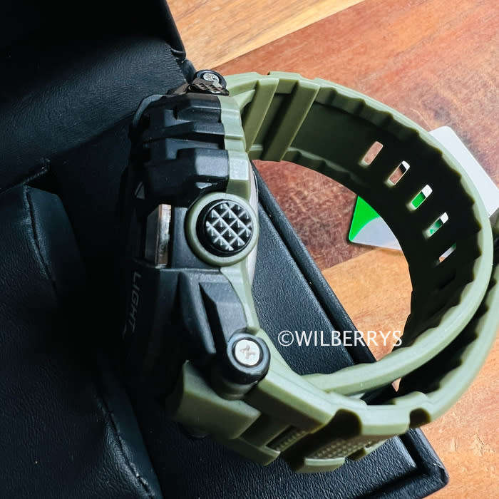 SMAEL Mens S-SHOCK Militaire Digital Watch Black / Army Green