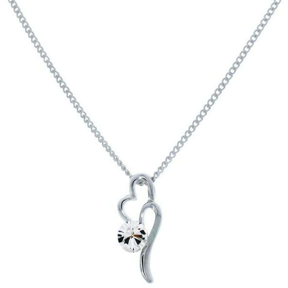 BRITISH JEWELLERS Desire Pendant Embellished with Crystals from Swarovski® + Chain