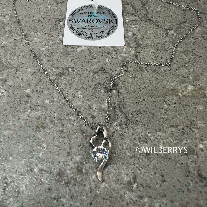 BRITISH JEWELLERS Desire Pendant Embellished with Crystals from Swarovski® + Chain