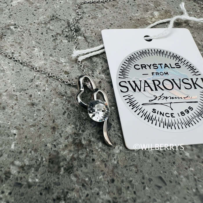 BRITISH JEWELLERS Desire Pendant Embellished with Crystals from Swarovski® + Chain