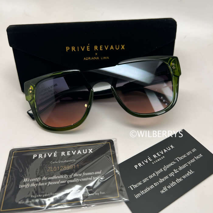 PRIVE REVAUX LOVE VALENTINA x Adriana Lima - Ivy Camo Sunglasses NEW 100% GENUINE