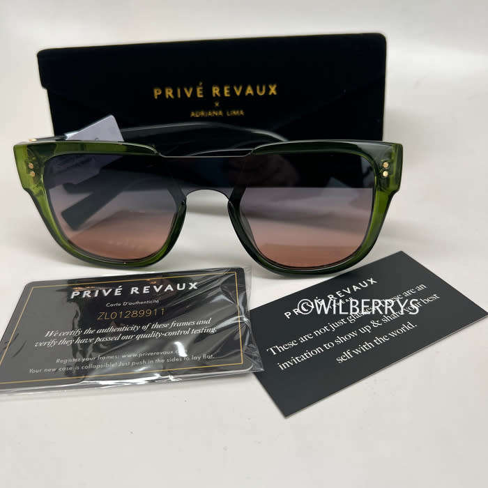 PRIVE REVAUX LOVE VALENTINA x Adriana Lima - Ivy Camo Sunglasses NEW 100% GENUINE