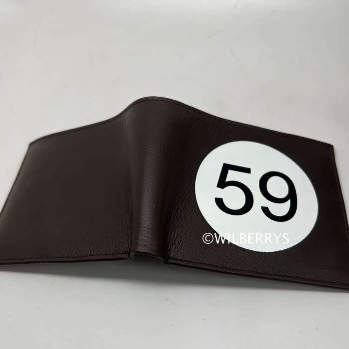 TOM & FRED London® Premium Leather British Racing Tribute Wallet Dark Brown