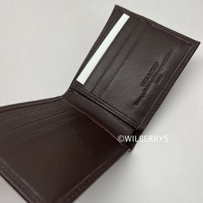 TOM & FRED London® Premium Leather British Racing Tribute Wallet Dark Brown