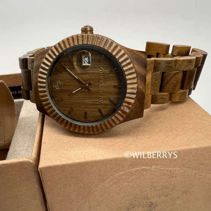AB AETERNO ITALY Mens Premium Luxury Swiss movement Green Sandalwood watch