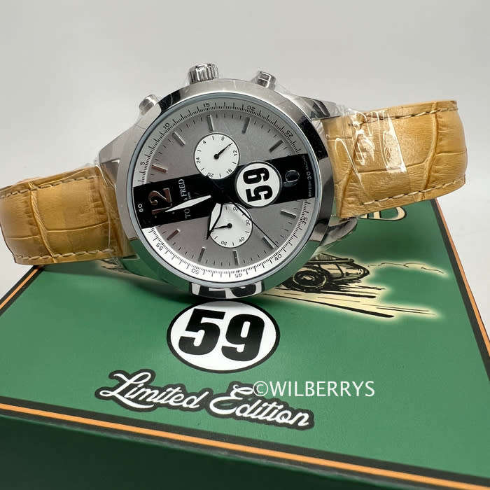 TOM & FRED London® Men`s British Racing 1/1000 Chronograph MUSTANG TAN
