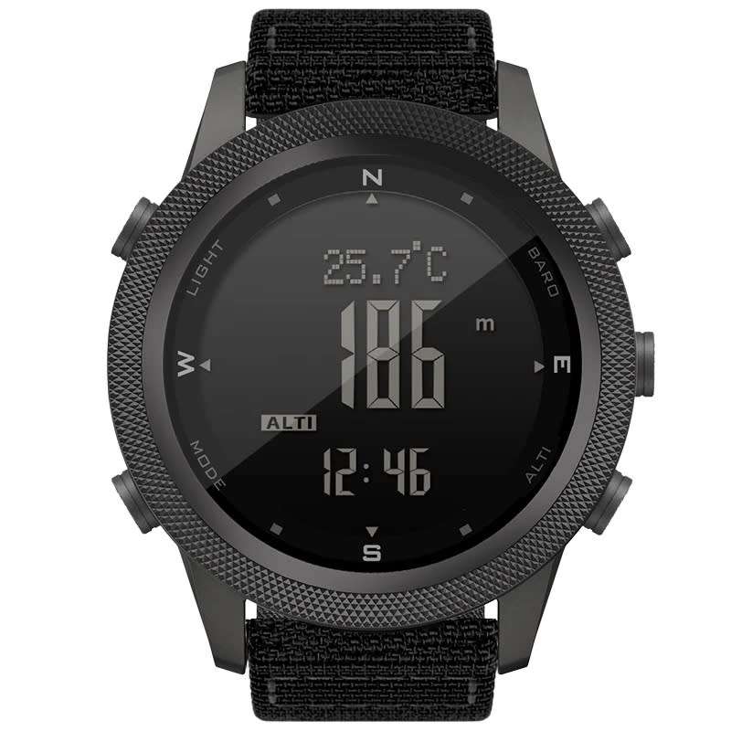 North Edge Apache 46mm Tactical Altimeter, Barometer, Compass Outdoor Watch with Nylon Strap