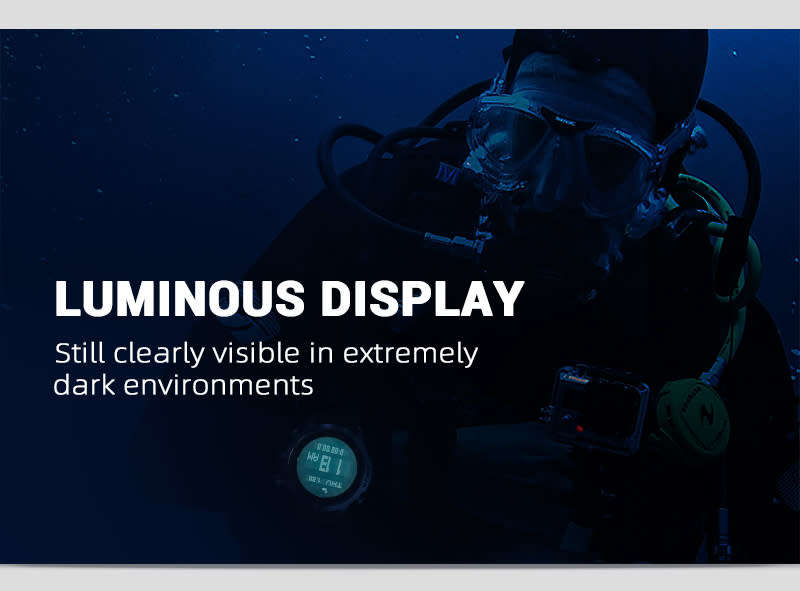NORTH EDGE Tactical Aqua (Scuba Dive) Watch Black | Silicone Strap