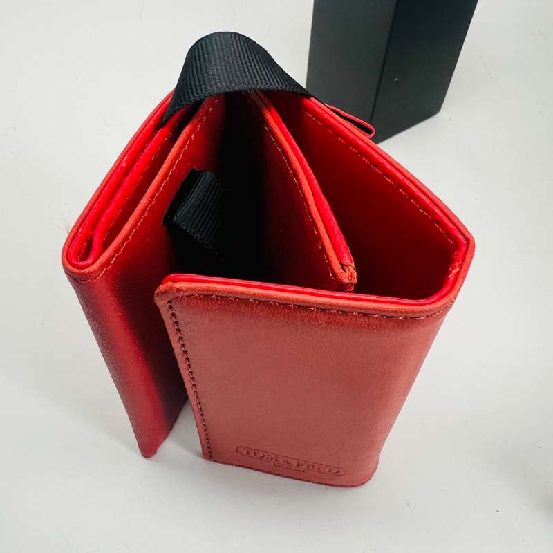speed wallet TOM and FRED London® RED Freddy Genuine Leather Pocket Wallet