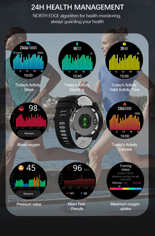 NORTH EDGE Tactical Cross Fit 3 GPS Smart Watch
