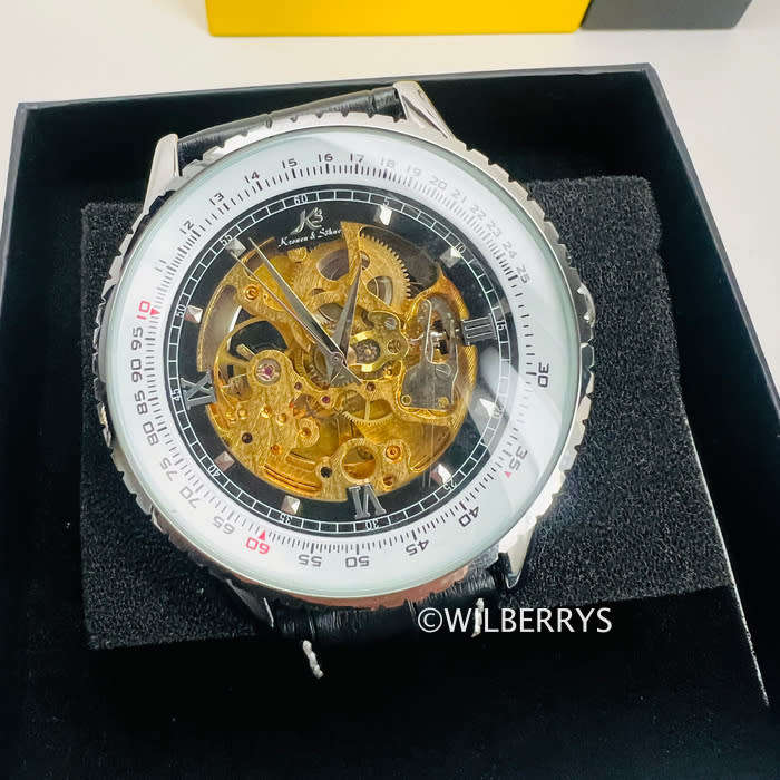 read before bid KRONEN & SOHNE ® Men`s broken crown Kinetic Mechanical AUTOMATIC Watch