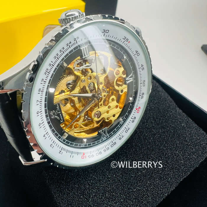 read before bid KRONEN & SOHNE ® Men`s broken crown Kinetic Mechanical AUTOMATIC Watch