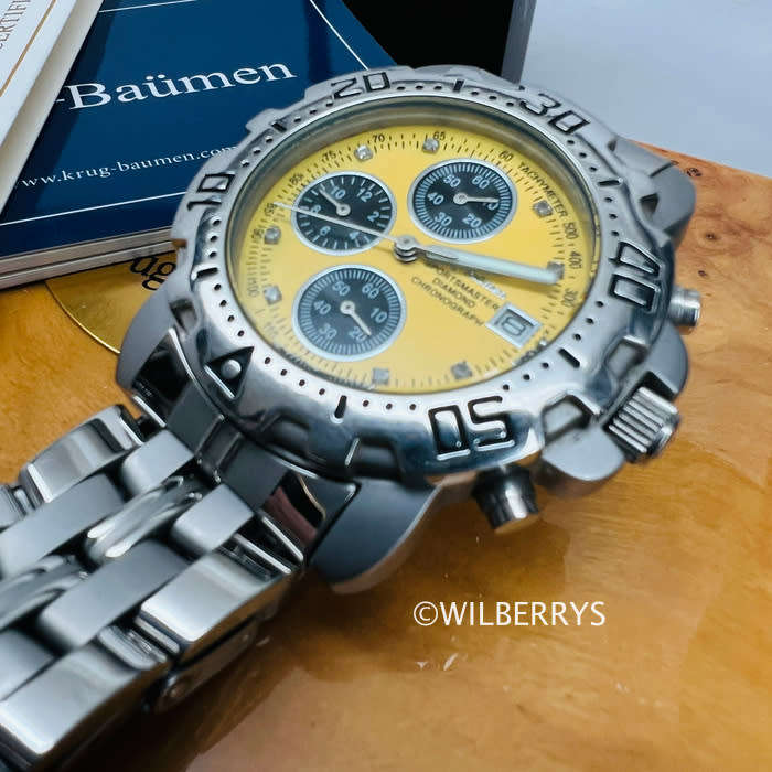 Krug baumen sportsmaster diamond chronograph sales