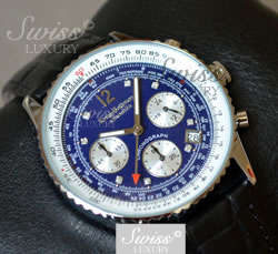 8 Diamonds** KRUG BAUMEN Men's AERONAUT British Airforce or SPORTSMASTER Chronograph Watch
