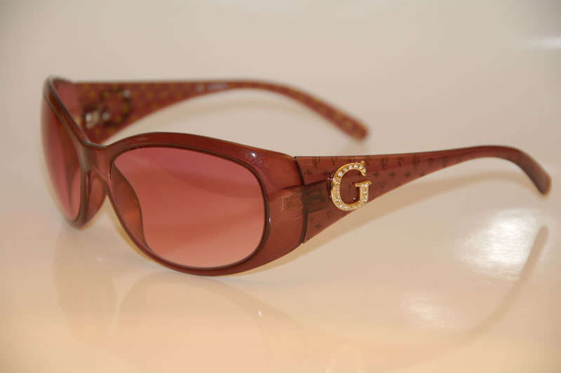 100% GENUINE Guess BLING Sunglasses BRAND NEW w/ GOLD CASE, PAPERS, LENS CLOTH