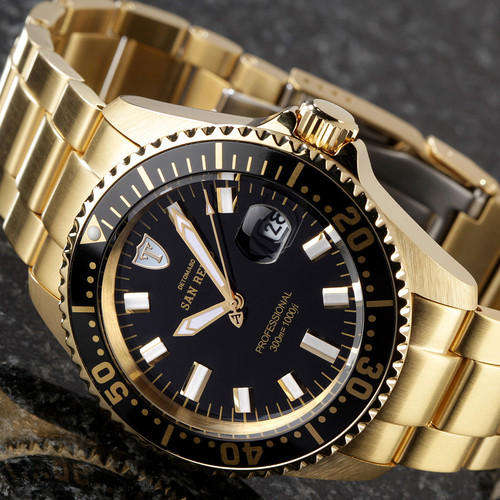 crazy R1 **R5699,00** DETOMASO Men's Automatic SAN REMO RACING Gold KINETIC Edition 300M Watch
